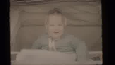 Camden New Jersey (1960): Baby Smiling In Their Cradle