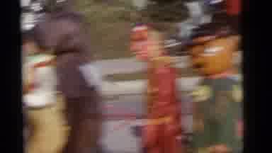 Camden New Jersey (1960): A Large Group Of Kids In Costumes Are Walking Down The