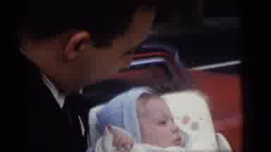 Camden New Jersey (1960): Mother And Father Comfort Baby Who Looks A Little Upset