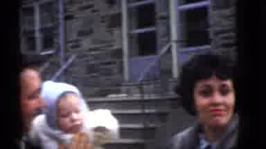 Camden New Jersey (1960): Parents And Baby Spending Day Outside