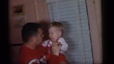 Camden New Jersey (1960): The Man Was Carrying The Baby On His Shoulder And They