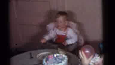 Camden New Jersey (1960): Kids Celebrate Birthday Party And Have Fun With Balloons