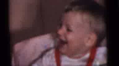 Camden New Jersey (1960): The Little Child Is Happily Playing To Our Mother