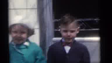 Camden New Jersey (1960): The Two Childrens Are Sitting In The Garden