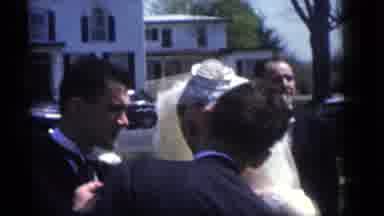 Camden New Jersey (1960): Man And Woman Exchange Wedding Vows On A Bright Sunny