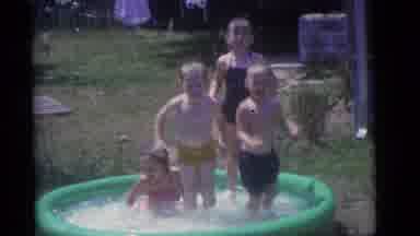 Camden New Jersey (1960): Children Water Bowl Water Girl Boys Green