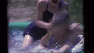 Camden New Jersey (1960): Young Children Playing In Wading Pool And Baby In