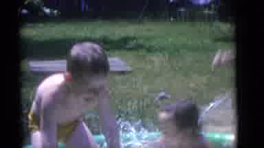 Camden New Jersey (1960): Childrens Are Playing In The Water In The Side Of The