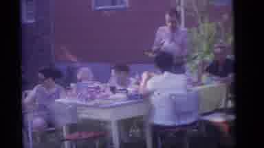 Camden New Jersey (1960): Family Has A Meal Outside Their Home On A Pleasant And