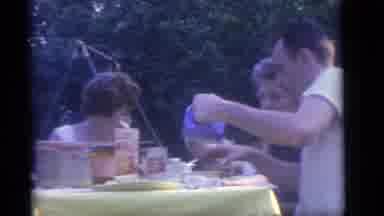 Camden New Jersey (1960): The Family Members Are Enjoyed In The Park And Eating