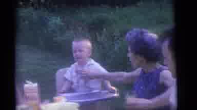 Camden New Jersey (1960): Old Video Shows Family And Silly Child Eating In Their