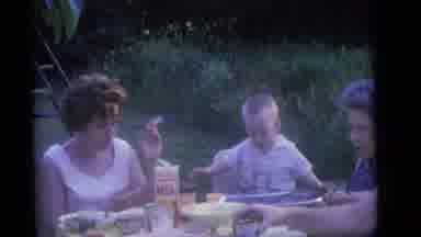 Camden New Jersey (1960): The Family Members Are Enjoyed In The Party To Eating
