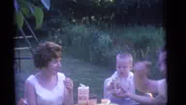 Camden New Jersey (1960): The Baby's Are Playing With The Water Tub On The Garden