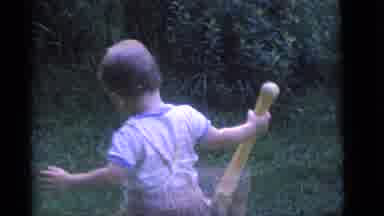 Camden New Jersey (1960): Three Young Children Playing Outside One Is Wearing A