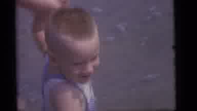 Camden New Jersey (1960): The Little Child Is Playing In The Sea Shore They Enjoy