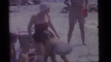 Camden New Jersey (1960): Women And Children On The Beach On A Typical Summer Day