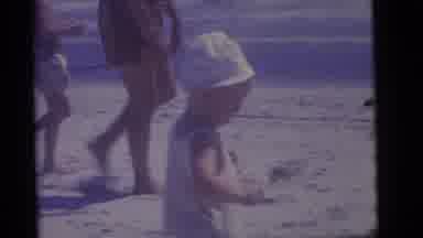 Camden New Jersey (1960): People At Beach Walking On Sand Playing In The Water And
