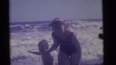 Camden New Jersey (1960): The Children Is Playing In The Sea Shore They Are Very