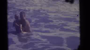 Camden New Jersey (1960): A Father And His Son Out At The Beach Having A Good Time