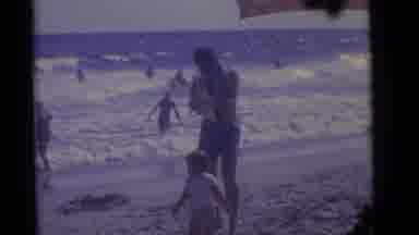 Camden New Jersey (1960): The Persons Are Enjoying In The Sea Shore They Are