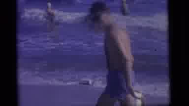 Camden New Jersey US (1960): Mother Father And Child Play On The Beach