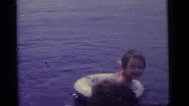 Camden New Jersey US (1960): Children Swim Lifeguards In Lake Mother's Dress