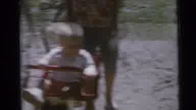 Camden New Jersey USA (1960): Three Children On A Swing One Is Being Pushed By An