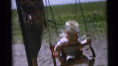 Camden New Jersey USA (1960): Parents Pushing Their Kids On Swings In Beautiful
