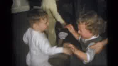 Camden New Jersey USA (1960): Little Kids Playing Around While The Other One Is