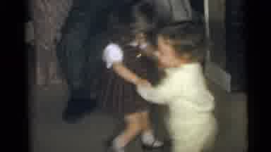 Camden New Jersey USA (1960): Two Small Children Holding Hands Spinning In Circles