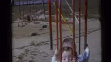 Camden New Jersey USA (1960): The Childrens Are Playing In The Swing They Are