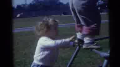 Camden New Jersey USA (1960): Children Swing Sand Playground Climb Jungle Gym