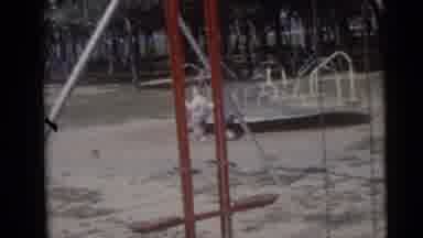 Camden New Jersey USA (1960): Children Run And Ride A Park Wheel They Laugh And
