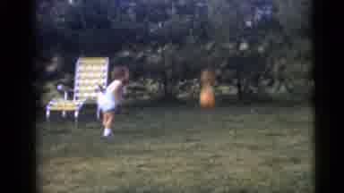 Camden New Jersey USA (1960): Family Sitting In Backyard Enjoying Kids Playing