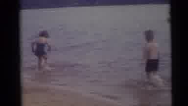 Camden New Jersey USA (1960): The Childrens Are Swimming In The Sea Shore They Are