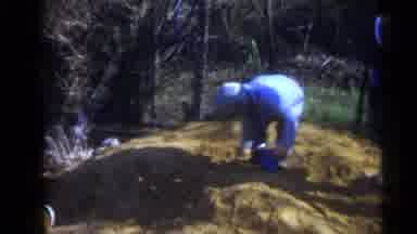 Camden New Jersey USA (1960): Two Children Playing On A Dirt Pile Next To Some