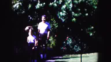 Miami Florida USA (1960): The Family Walk And Spots A Flamingo In The Park