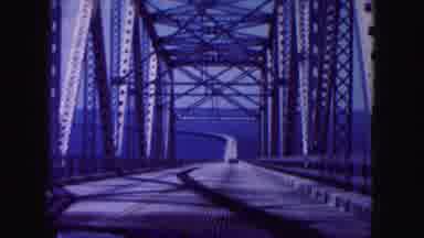 Miami Florida USA (1960): Driving On A Newly Build Up Cross-Sea Bridge With Nice