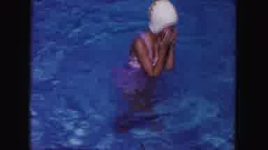 Miami Florida USA (1960): Swimming Lessons To Learn To Swim With A Board