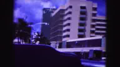 Miami Florida USA (1960): Driving By Cars And Buildings And Taking In The Sights