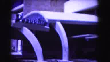 Miami Florida USA (1960): Archival Video Of Car Driving Past A Building
