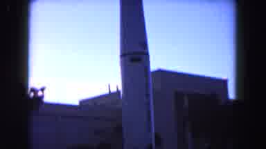 Miami Florida USA (1960): Rocket Replica In Front Of Government Building