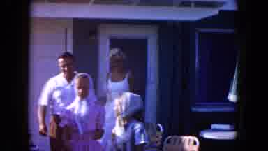 Miami Florida USA (1960): The Different Persons Are Talking In The Outside Of The