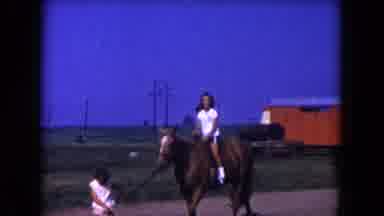 Miami Florida USA (1960): Girl Being Led On Horse
