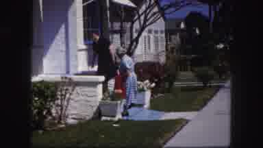 Tampa Florida USA (1960): The Two Men Are Exhausted And Are Sitting On The Couch
