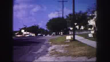 Tampa Florida USA (1960): White House In A Middle Class Neighborhood And The