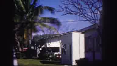 Tampa Florida USA (1960): Open And Closed Windows House Urbanization Entrance With