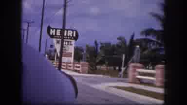Tampa Florida USA (1960): The Person Are Doing The Car Driving In The Roadside