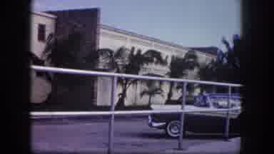 Tampa Florida USA (1960): The Car Is In The Opposite Side Of The Hotel