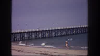 Tampa Florida USA (1960): Two Women Are Enjoy Beach In Out Place